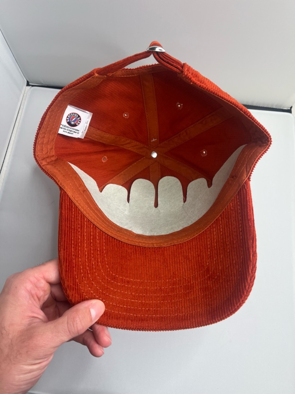 NWT New Grateful Dead Orange Corduroy Hat Baseball Cap OS Vintage Vtg 90s 00s - Picture 7 of 10